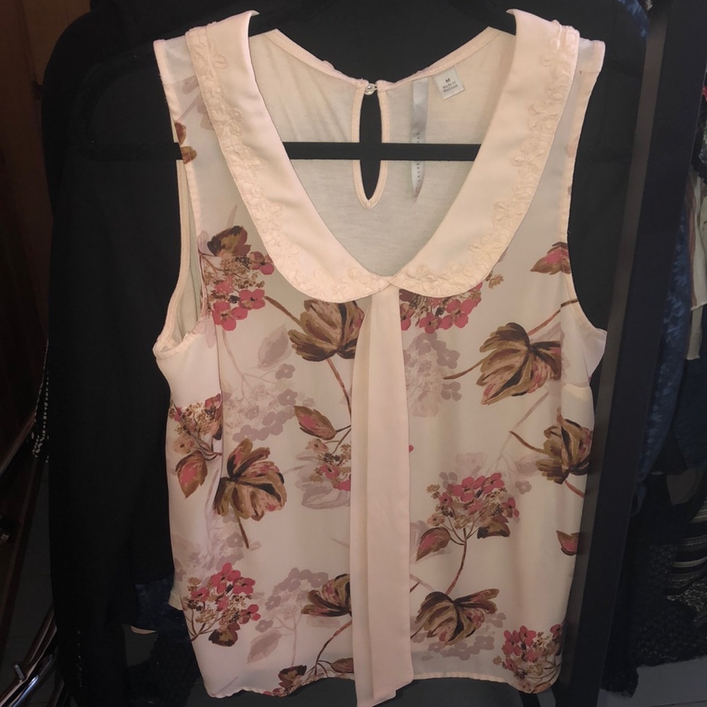LAUREN CONRAD Blouse tank work shirt flowy